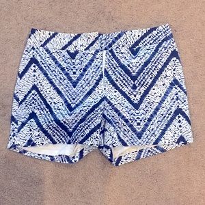 J McLaughlin Navy Tie Dye Shorts sz 0